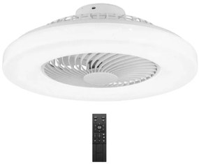 Smart Ανεμιστήρας Οροφής Με LED Φως 36W Φ55x20cm Λευκός HLL-0172 POWERTECH HLL-0172