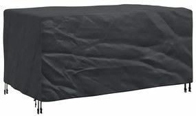 vidaXL Κάλυμμα επίπλων εξωτερικού χώρου Μαύρο 160 x 100 x 70 εκ. 210D