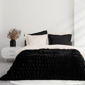 Κουβέρτα Γούνινη Υπέρδιπλη (220x240) Nima Mossy Black