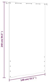 vidaXL Διαχωριστικό Βεράντας Ανοιχτό Πράσινο 140x240 εκ. Ύφασμα Oxford