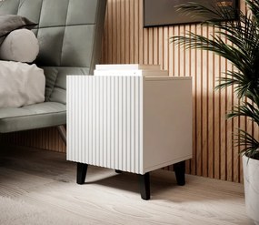 PAFOS night stand white/white DIOMMI CAMA-PAFOS-SZAFKI-NOCNE-BI/BI