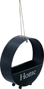 Μαύρο Μεταλλικό Ράφι Διάμετρος 20cm και Βάθος 6.5cm