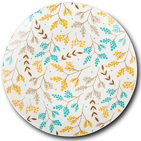 Πιάτο Φρούτου Lydia 10-099-342 Φ19x2cm Multi Nava Πορσελάνη