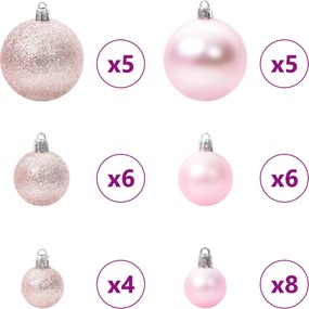 vidaXL Τεχνητό Χριστουγεννιάτικο Δέντρο Λευκό 150 cm PVC και Ατσάλι