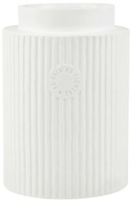 Βάζο No Rain No Flowers LBTRD0016491 Φ15x22cm White Raeder Porcelain,Glass
