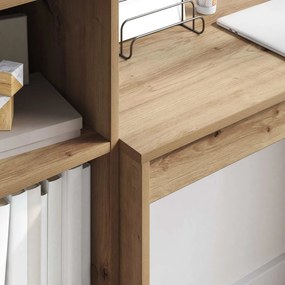 vidaXL Γραφείο Artisan Oak 135,5 x 40 x 127 εκ 2 τμχ.