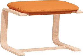 vidaXL Πολυθρόνα Relax Σκούρο Κίτρινο Υφασμάτινη με Υποπόδιο