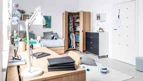 Καναπές - Κρεβάτι Simple-Λευκό - 95.50Χ206.00Χ68.50cm