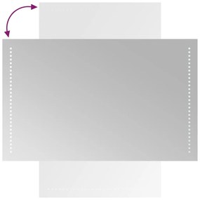 vidaXL Καθρέφτης Μπάνιου με LED 50x80 εκ.