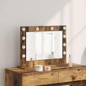vidaXL καθρέφτης vanity  Παλιό ξύλο Ξύλο 60 x 45 x 18 εκ. Καθρέφτης