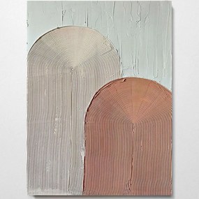 Πίνακας Καμβάς 3D 112RGN1115 50x70cm Multi Wallity Κάθετοι Wood, Canvas