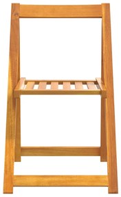 vidaXL Καρέκλες Πτυσσόμενες 6 τεμ. από Μασίφ Ξύλο Ακακίας