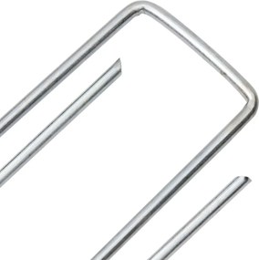 vidaXL Στηρίγματα Εδάφους Σχήμα U 25 τεμ. 15x3,5 εκ. Γαλβαν. Ατσάλι