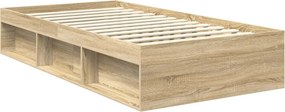 vidaXL Σκελετός Κρεβατιού Sonoma δρυς 100 x 200 cm