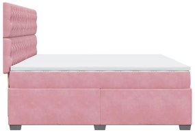 ΚΡΕΒΑΤΙ BOXSPRING ΜΕ ΣΤΡΩΜΑ ΡΟΖ 200X200 ΕΚ. ΒΕΛΟΥΔΙΝΟ 3291013