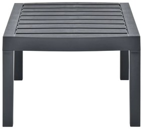 vidaXL Τραπεζάκι Κήπου Ανθρακί 78 x 55 x 38 εκ. Πλαστικό