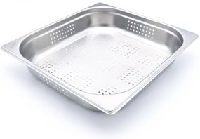 Gastronorm Container - 2/3 GN - 6,5cm Deep - Stainless Steel - Perforated