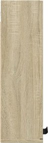 vidaXL Ντουλάπι Μπάνιου Επιτοίχιο Sonoma Δρυς 32 x 20 x 67 εκ.