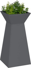 vidaXL Γλάστρα Πυλώνας Ανθρακί 35 x 35 x 73 εκ.