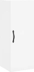 vidaXL Ντουλάπι Λευκό 34,5 x 34 x 180 εκ. από Επεξεργασμένο Ξύλο