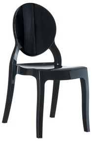 SIESTA ELIZABETH GLOSSY BLACK(Σ4) ΚΑΡΕΚΛΑ 47X50X90εκ.32.0021