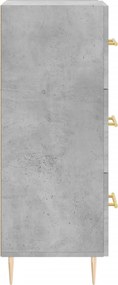 vidaXL Ντουλάπι Γκρι Σκυροδέματος 34,5x34x90 εκ. Επεξεργασμένο Ξύλο
