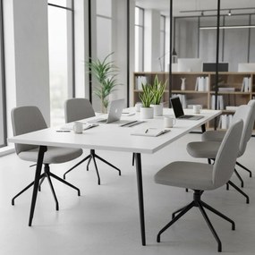 Stewehome Τραπέζι συνεδριάσεων 8 ατόμων λευκό 200x100x75 cm