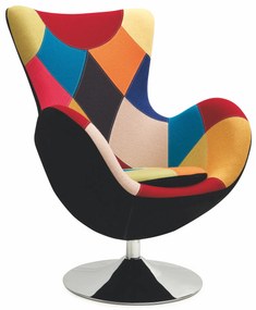 BUTTERFLY chair color: multicolored DIOMMI V-CH-BUTTERFLY-FOT-PATCHWORK