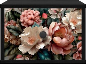 vidaXL Τοίχου κομοδίνο BORNE Μαύρη Δρυς 36 x 33 x 25 εκ.