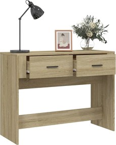 vidaXL Τραπέζι Κονσόλα Sonoma Δρυς 100x39x75 εκ. Επεξεργασμένο Ξύλο