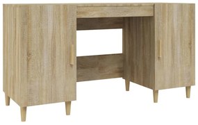 vidaXL Γραφείο Sonoma Δρυς 140 x 50 x 75 εκ. από Επεξεργασμένο Ξύλο