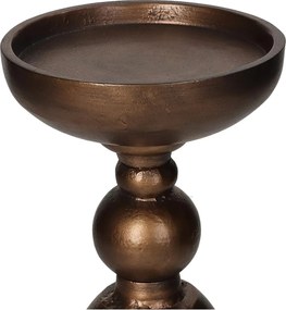 Κηροπήγιο ArteLibre Μπρονζέ Αλουμίνιο 12x12x26cm