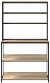vidaXL Ράφι Κουζίνας Δρύς Sonoma 100 x 40 x 168 εκ Επεξεργασμένο ξύλο