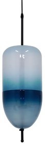 01504 GloboStar® GLOBOSTAR® TEARDROP 01504 Μοντέρνο Κρεμαστό Φωτιστικό Οροφής με Ντουί 3 x G4 AC 220-240V IP20 - Τιρκουάζ - Μ20 x Π20 x Υ65cm