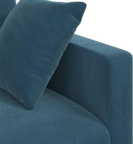 vidaXL Καναπές Μπλε 198 x 78 x 80 εκ Βελούδο