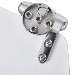 vidaXL Καλύμματα Λεκάνης με Μηχανισμό Soft Close 2 τεμ. Λευκά από MDF