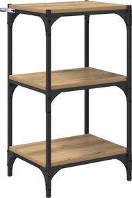 vidaXL Βιβλιοθήκη artisan δρυς 40 x 33 x 70,5 εκ.