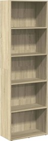 vidaXL Βιβλιοθήκη Sonoma Δρυς 60x30x189 εκ. από Επεξεργασμένο Ξύλο