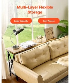 VEVOR Narrow Console Sofa Table Couch Table 55.1 in for Entryway &amp; Living Room