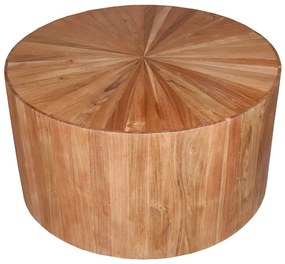 Τραπέζι Osiri  ξύλο acacia σε φυσική απόχρωση Φ80x45εκ