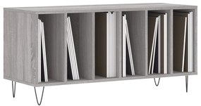 vidaXL Έπιπλο Δίσκων Γκρι Sonoma 100x38x48 εκ. από Επεξεργασμένο Ξύλο