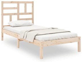 vidaXL Πλαίσιο Κρεβατιού 75 x 190 εκ. από Μασίφ Ξύλο Small Single
