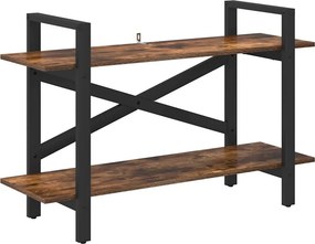 vidaXL Ράφι Βιβλίων 2 επιπέδων 100 x 33,5 x 64 εκ Επεξεργασμένο Ξύλο