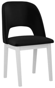 Καρέκλα Victorville 333, Άσπρο, Μαύρο, 82x45x45cm, 6 kg, Ταπισερί, Ξύλινα, Ξύλο: Οξιά | Epipla1.gr