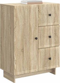 vidaXL Πλαϊνό γραφείο Sonoma Δρυς 66 x 34,5 x 90 εκ Επεξεργασμένο Ξύλο