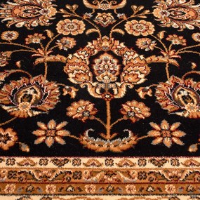 Χαλί (160x230) Βιοκαρπέτ Isfahan 3783B Black/ Cream