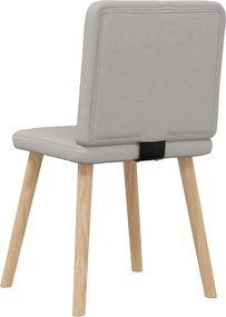 vidaXL Καρέκλες τραπεζαρίας 4 τεμ Cloud Grey Fabric