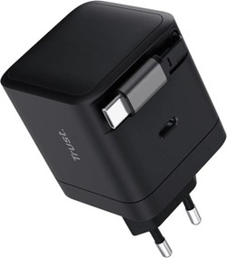 Φορτιστής Τοίχου Trust 25805 Μαύρο 65 W