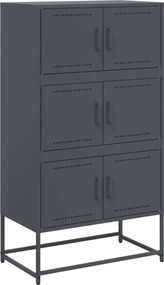 vidaXL Ντουλάπι Ανθρακί 68,5x38,5x123,5 εκ. από Ατσάλι
