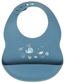 Σαλιάρα σιλικόνης Nattou Blue Undersea